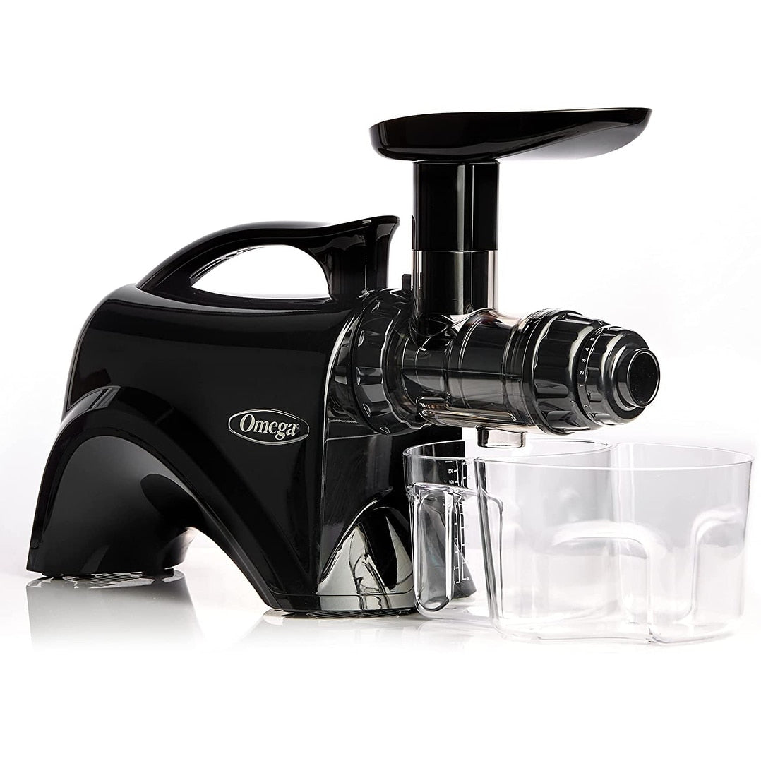 Omega Horizontal Nutrition Center Electric Juicer, Black