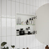 One Door Steel Frame Round Shape Medicine Cabinet