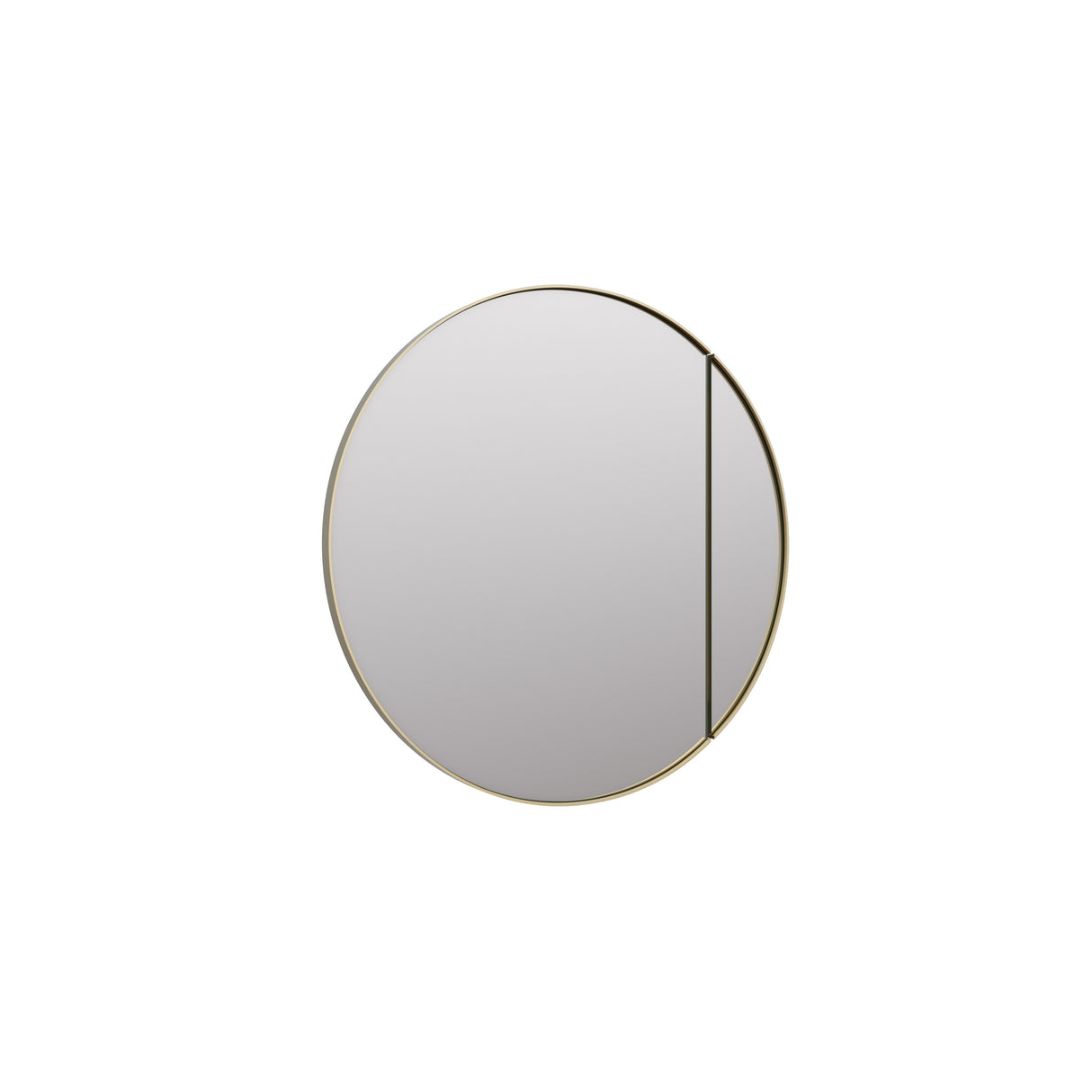 One Door Steel Frame Round Shape Medicine Cabinet