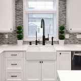 One-Handle Widespread Kitchen Faucet with Side Spray
