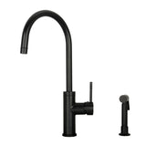One-Handle Widespread Kitchen Faucet with Side Spray