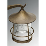 One Light Outside Wall Lantern with Nickel Finish