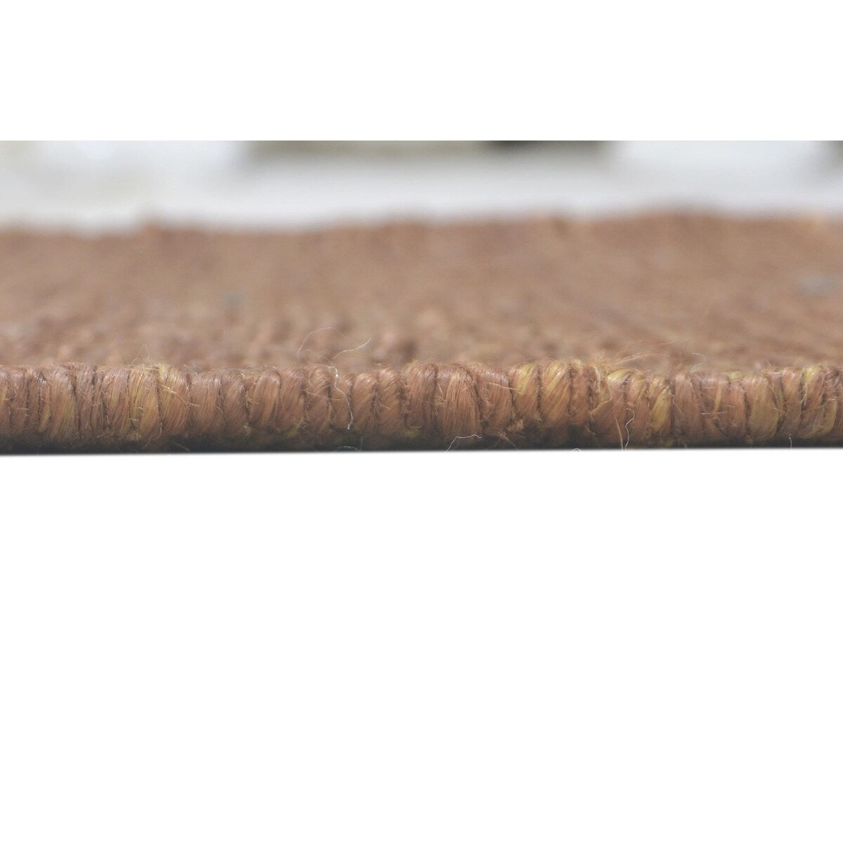 One of a Kind Hand-Knotted Modern & Contemporary 2' x 3' Solid Jute Brown Rug - 2'2"x3'0"