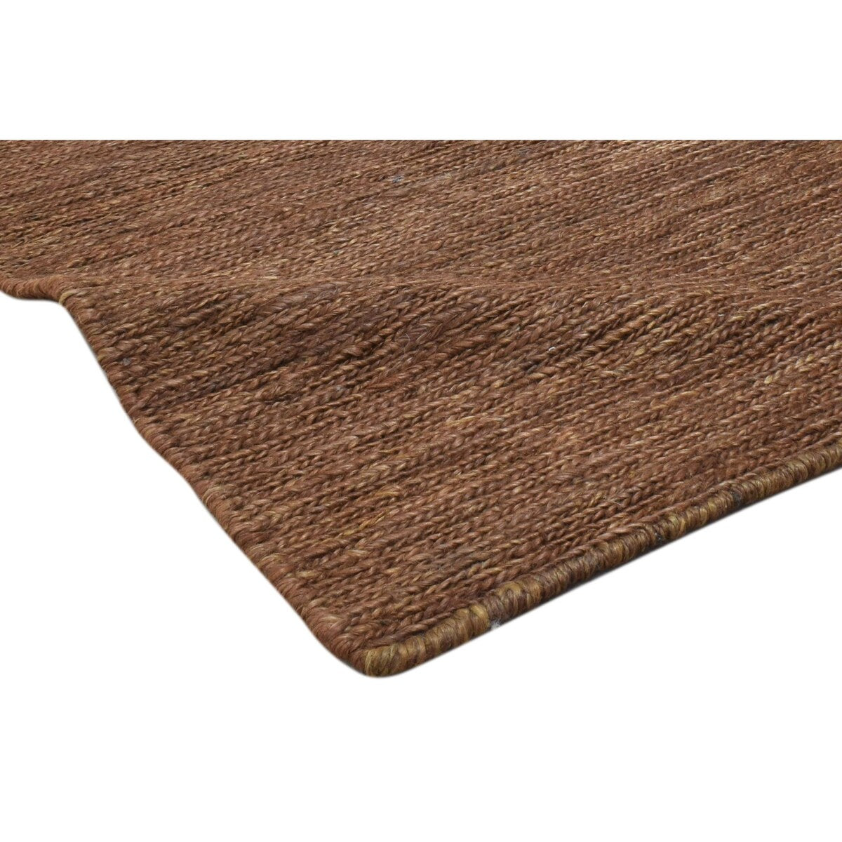 One of a Kind Hand-Knotted Modern & Contemporary 2' x 3' Solid Jute Brown Rug - 2'2"x3'0"