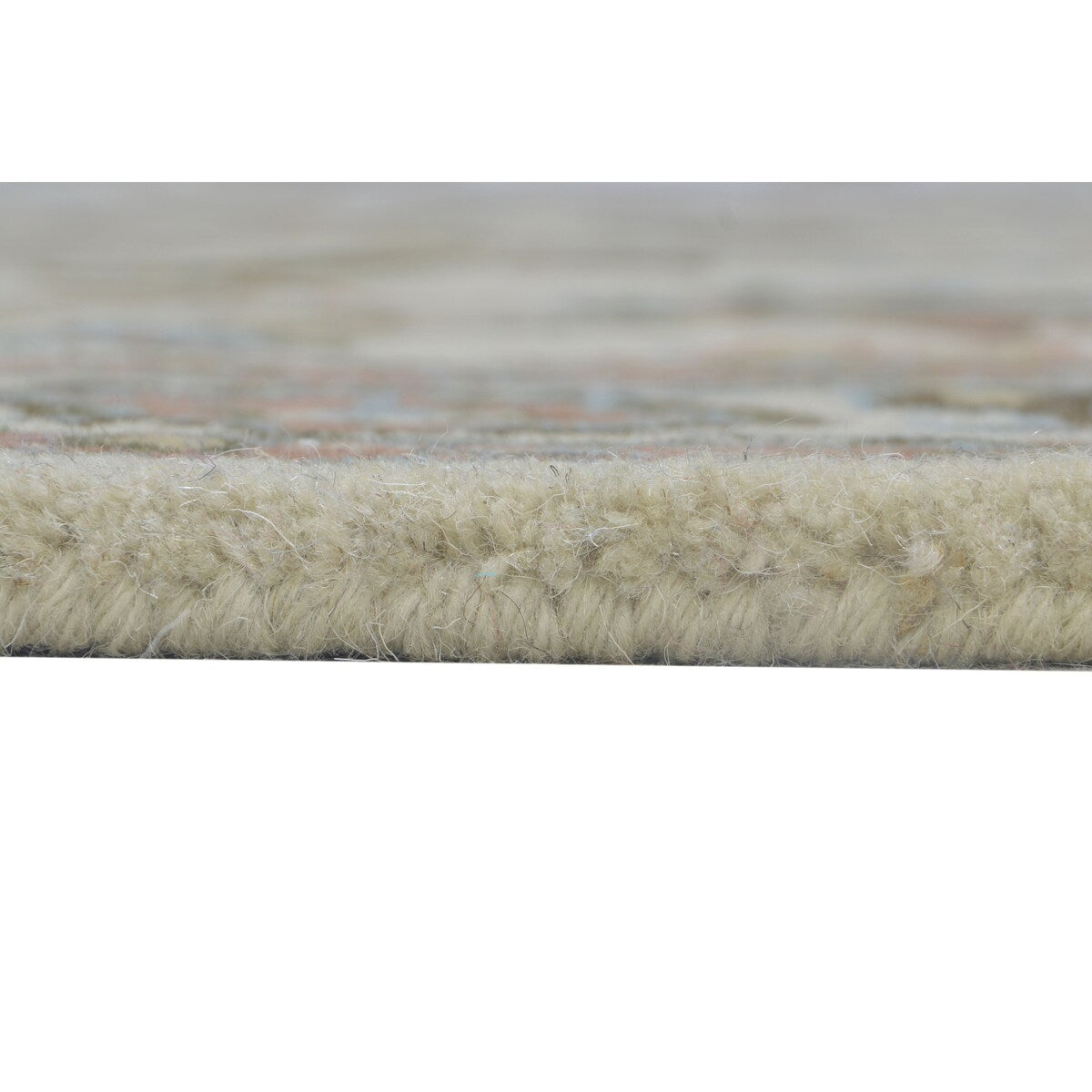 One of a Kind Hand-Tufted Persian 4' x 6' Oriental Wool Cream Rug - 4' x 6'