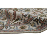 One of a Kind Hand-Tufted Persian 4' x 6' Oriental Wool Cream Rug - 4' x 6'