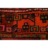One of a Kind Heriz Geometric Hand-Knotted Wool Persian Oriental Rug - 9'1" x 4'4" Runner