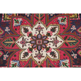 One of a Kind Heriz Geometric Handmade Wool Persian Oriental Area Rug - 9'1" x 6'5"