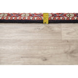 One of a Kind Yalameh Geometric Handmade Wool Persian Oriental Rug - 6'6" x 2'5" Runner