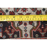 One of a Kind Yalameh Geometric Handmade Wool Persian Oriental Rug - 6'6" x 2'5" Runner