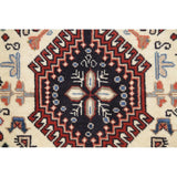 One of a Kind Yalameh Geometric Handmade Wool Persian Oriental Rug - 6'6" x 2'5" Runner