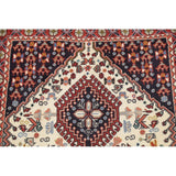 One of a Kind Yalameh Geometric Handmade Wool Persian Oriental Rug - 6'6" x 2'5" Runner