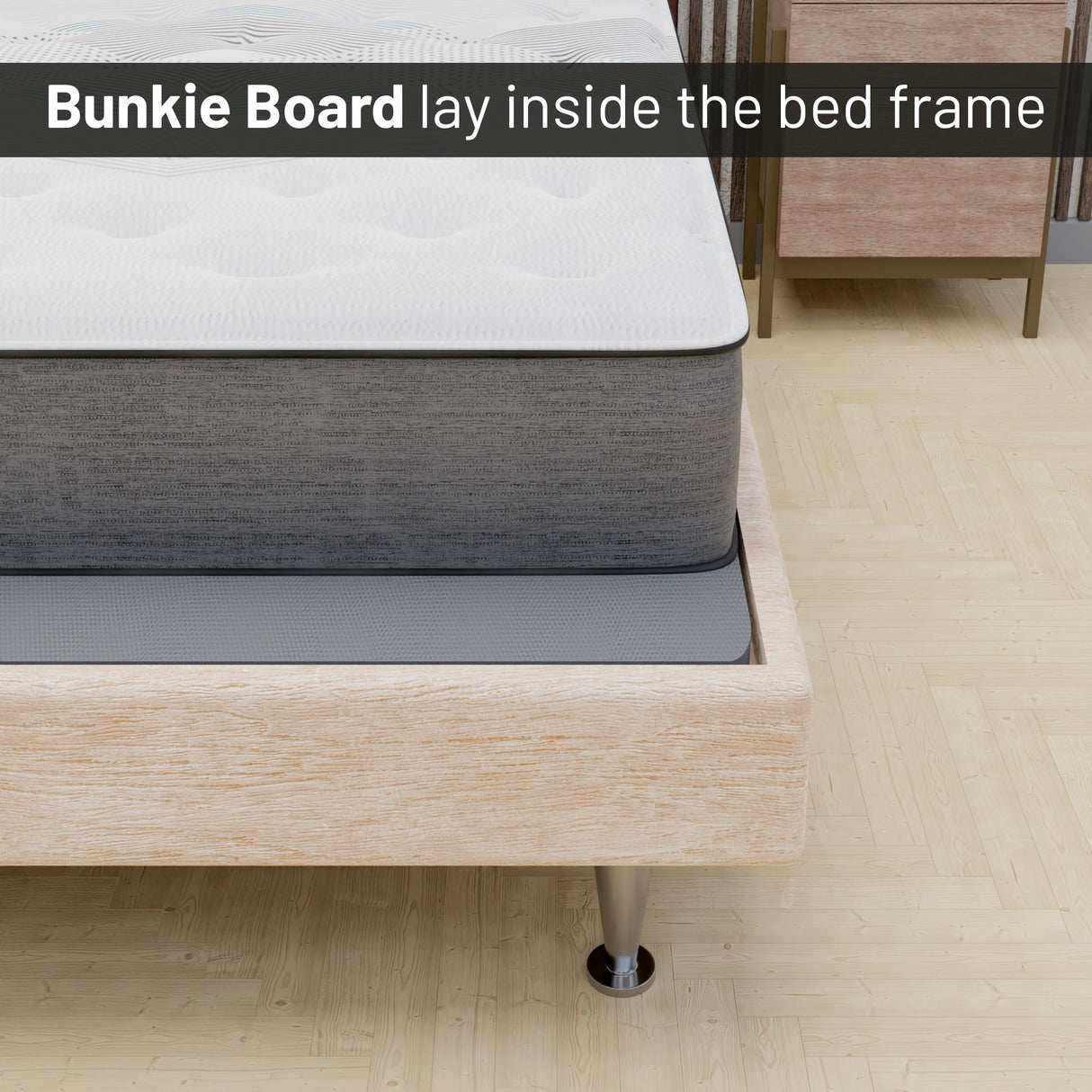 Onetan, 1.5" Split Fully Assembled Bunkie Board for Mattress/Bed Support