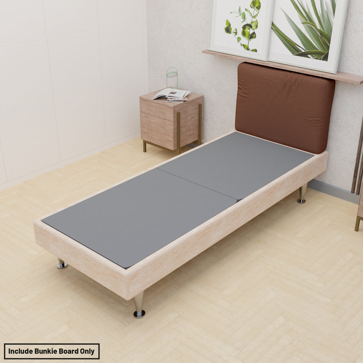 Onetan, 1.5" Split Fully Assembled Bunkie Board for Mattress/Bed Support