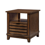 Open Top Contemporary Wooden Contemporary Style End Table, Brown