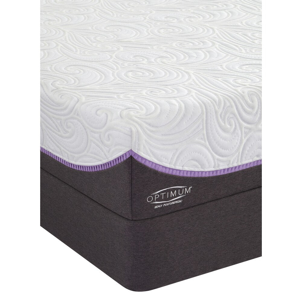Optimum by Sealy Posturepedic Inspiration Gold Plush King-size Mattress Set - White