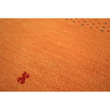 Orange Gabbeh Indian Foyer Rug Handmade Wool Carpet - 2'0" x 3'0"