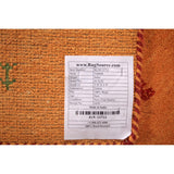 Orange Gabbeh Indian Foyer Rug Handmade Wool Carpet - 2'0" x 3'0"