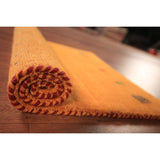 Orange Gabbeh Indian Foyer Rug Handmade Wool Carpet - 2'0" x 3'0"