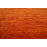 Orange Gabbeh Oriental Runner Rug Hand-Knotted Wool Carpet - 2'6"x 10'9"