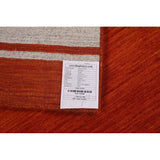 Orange Gabbeh Oriental Runner Rug Hand-Knotted Wool Carpet - 2'6"x 10'9"