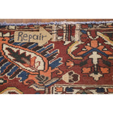 Orange Geometric Bakhtiari Persian Area Rug Handmade Wool Carpet - 9'7" x 12'9"
