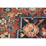 Orange Geometric Bakhtiari Persian Area Rug Handmade Wool Carpet - 9'7" x 12'9"