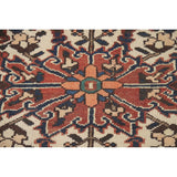 Orange Geometric Bakhtiari Persian Area Rug Handmade Wool Carpet - 9'7" x 12'9"