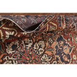 Orange Geometric Bakhtiari Persian Area Rug Handmade Wool Carpet - 9'7" x 12'9"