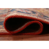 Orange Heriz Serapi Oriental Area Rug Handmade Wool Carpet - 8'11" x 12'1"