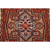 Orange Heriz Serapi Oriental Foyer Rug Handmade Wool Carpet - 2'0" x 3'0"
