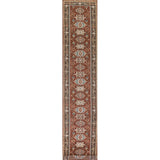 Orange Heriz Serapi Runner Rug Handmade Wool Carpet - 2'6"x 19'9"