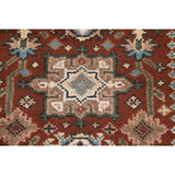 Orange Heriz Serapi Runner Rug Handmade Wool Carpet - 2'6"x 19'9"