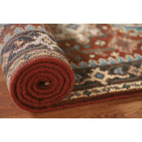 Orange Heriz Serapi Runner Rug Handmade Wool Carpet - 2'6"x 19'9"