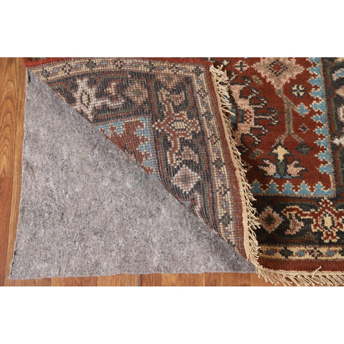 Orange Heriz Serapi Runner Rug Handmade Wool Carpet - 2'6"x 19'9"