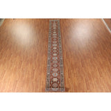Orange Heriz Serapi Runner Rug Handmade Wool Carpet - 2'6"x 19'9"