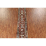 Orange Heriz Serapi Runner Rug Handmade Wool Carpet - 2'6"x 19'9"