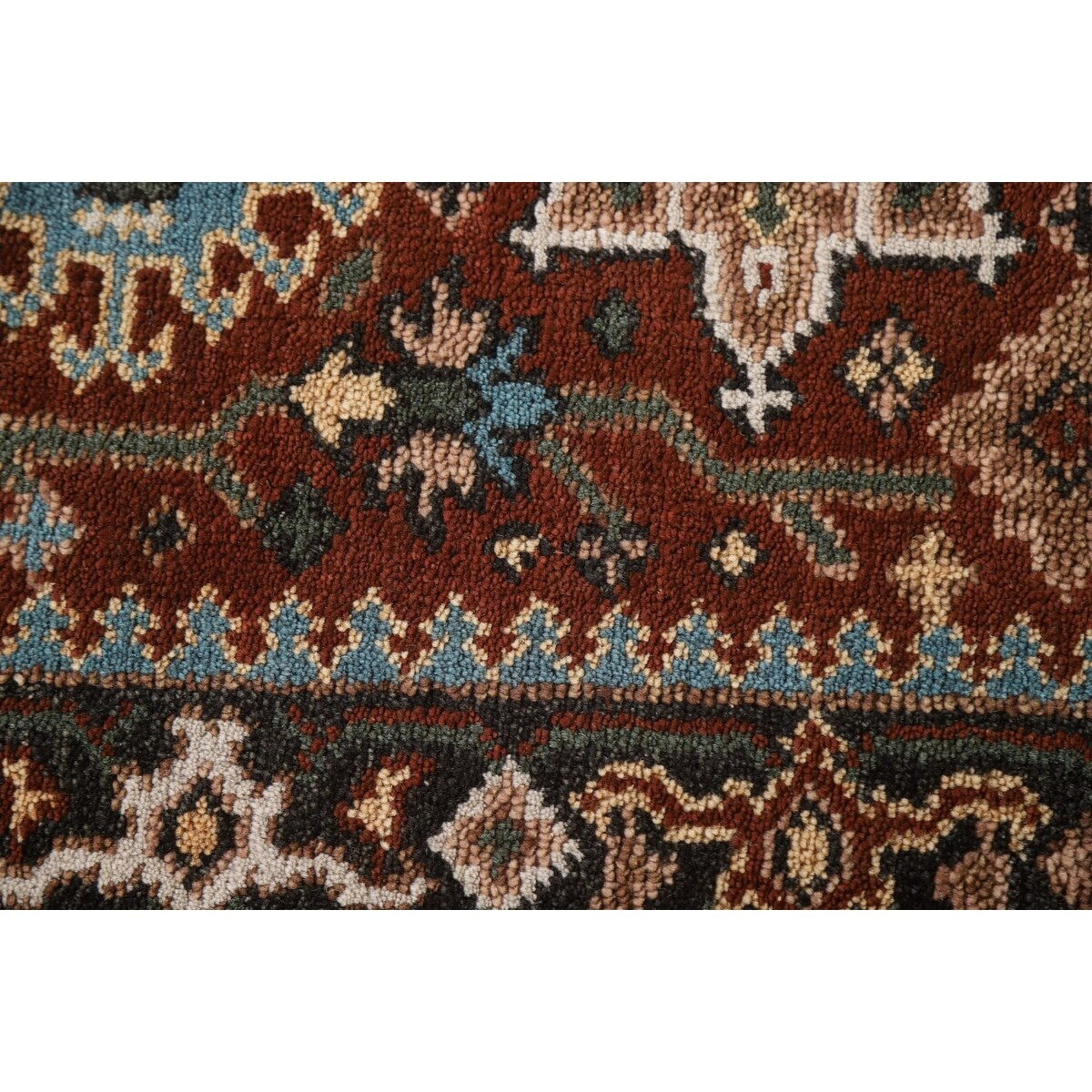 Orange Heriz Serapi Runner Rug Handmade Wool Carpet - 2'6"x 19'9"