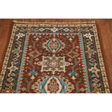 Orange Heriz Serapi Runner Rug Handmade Wool Carpet - 2'6"x 19'9"