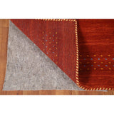 Orange Indian Gabbeh Oriental Accent Rug Handmade Wool Carpet - 2'9"x 4'8"