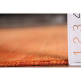 Orange Modern Gabbeh Oriental Area Rug Hand-Knotted Wool Carpet - 5'9" x 8'0"