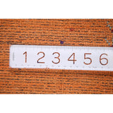 Orange Modern Gabbeh Oriental Area Rug Hand-Knotted Wool Carpet - 5'9" x 8'0"