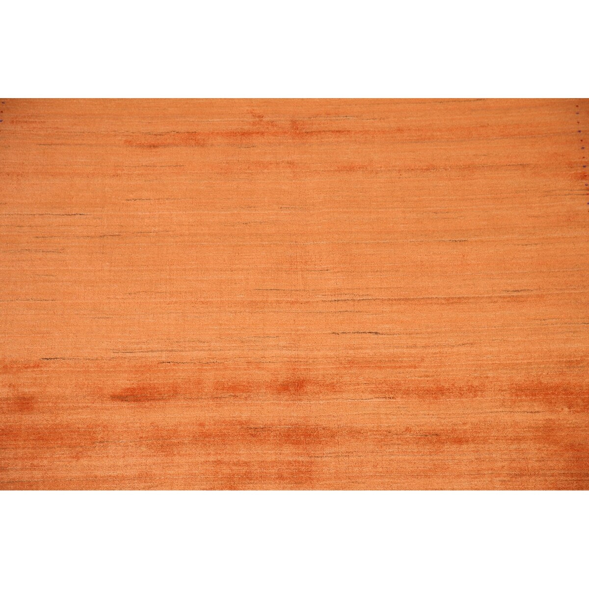 Orange Modern Gabbeh Oriental Area Rug Hand-Knotted Wool Carpet - 5'9" x 8'0"
