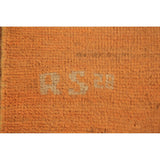 Orange Modern Gabbeh Runner Rug Handmade Wool Carpet - 2'7" x 9'9"