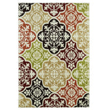 Orange Baroque Indoor/outdoor Area Rug (7'8 x 9'10) - 7'8 x 9'10
