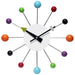 Orb Spoke 15 inch Mid-Century Modern Ball Wall Clock - 15 Inch