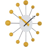 Orb Spoke 15 inch Mid-Century Modern Ball Wall Clock - 15 Inch
