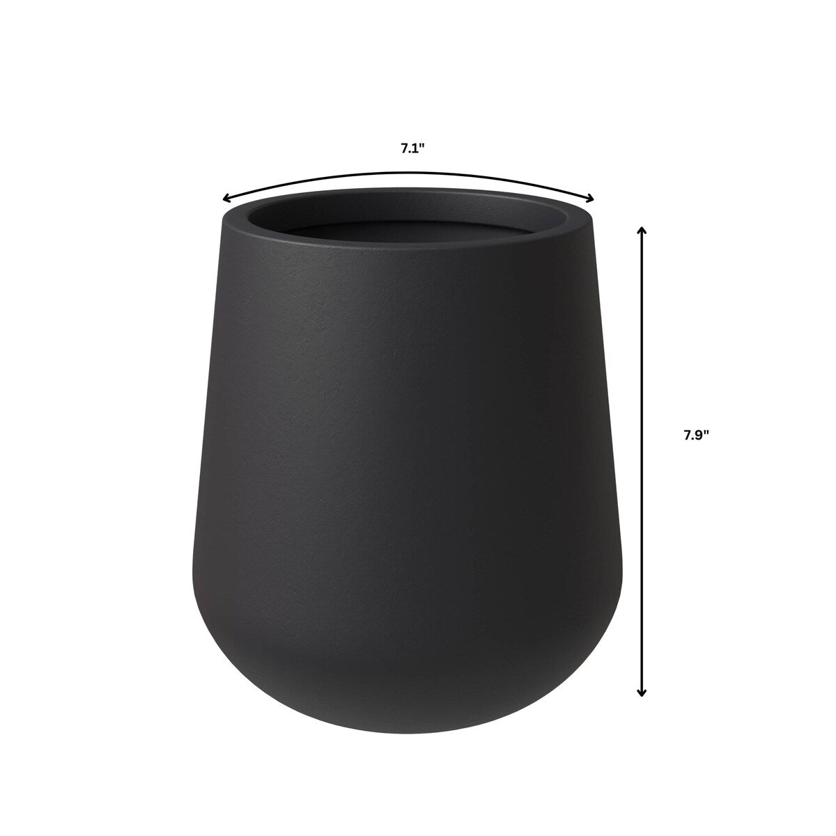 Orchid 4-Piece Round Modern Fiberstone and MgO Clay Decorative Planter Pot Set for Living Room Office Home Patio Porch Decor
