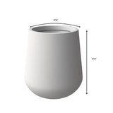 Orchid 4-Piece Round Modern Fiberstone and MgO Clay Decorative Planter Pot Set for Living Room Office Home Patio Porch Decor