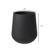 Orchid 4-Piece Round Modern Fiberstone and MgO Clay Decorative Planter Pot Set for Living Room Office Home Patio Porch Decor